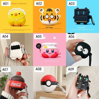 AH07 Baseus WM01 CASE / WM02 CASECASE New Silicone Case  Cute  Cartoon Cover Dust-proof Protective Case for WM01 Case WM02 case