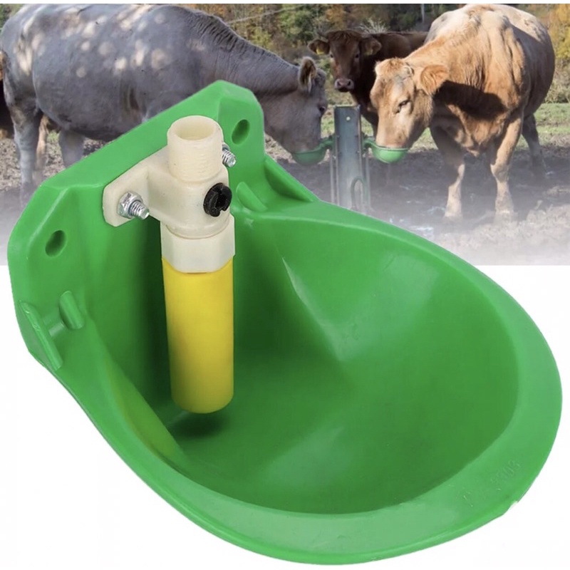 ถ้วยให้น้ำอัตโนมัติ-รุ่นพลาสติกวาล์วเป็นพลาสติก-พร้อมส่งจากไทย-น้ำหนักเบา-สำหรับ-ม้า-แพะ-หมู-แกะ-วัว-ควาย