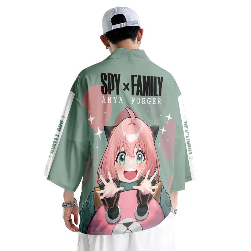 เสื้อคลุมกิโมโน-คอสเพลย์การ์ตูนอนิเมะ-spy-family-anya-forger-haori-แฟชั่นฤดูร้อน-สําหรับผู้ใหญ่