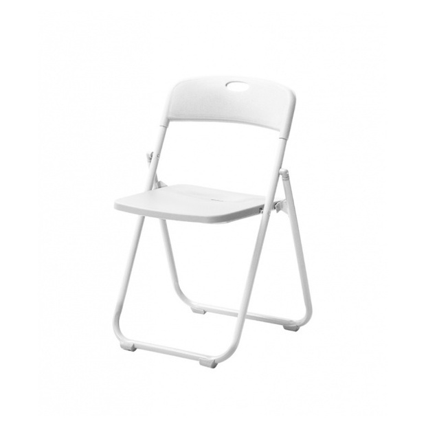 delicato-เก้าอี้พลาสติกพับได้-3017-b-ขนาด-44-44-75ซม-สีขาว