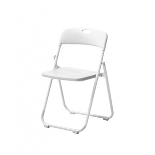 Delicato เก้าอี้พลาสติกพับได้ 3017-B ขนาด 44×44×75ซม. สีขาว