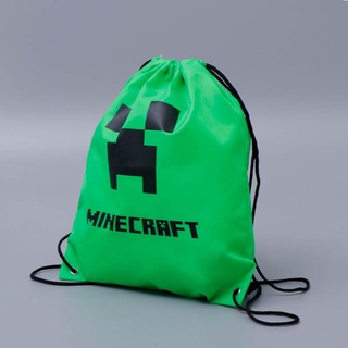 กระเป๋าเป้สะพายหลัง กระเป๋านักเรียน พิมพ์ลาย Minecraft คุณภาพสูง 33x42 เซนติเมตร สําหรับเด็ก