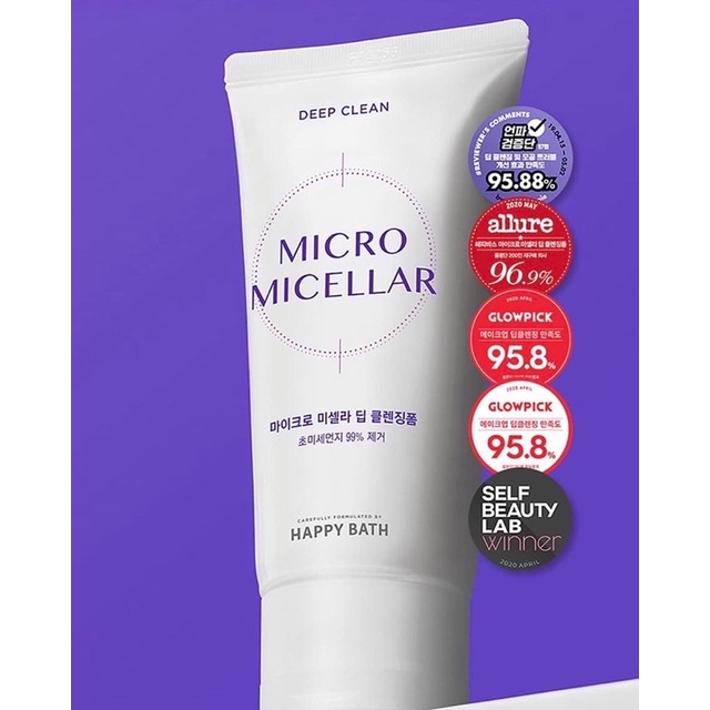โฟมล้างหน้า Happy Bath Micro Micellar | Shopee Thailand