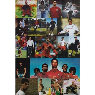 โปสเตอร์ รูปภาพ คริสเตียโน โรนัลโด Cristiano Ronaldo โปรตุเกส แมนยู กีฬา football ฟุตบอล โปสเตอร์ติดผนัง poster