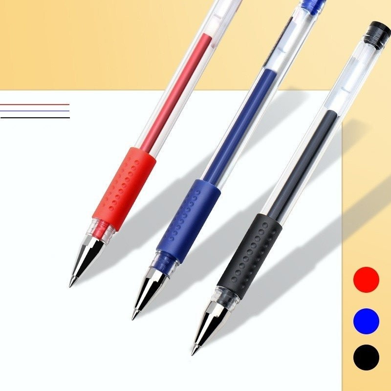 ปากกาหมึกเจล-หัวกระสุน-0-5-มม-สีดํา-น้ําเงิน-แดง-แบบเปลี่ยน-สําหรับสํานักงาน-โรงเรียน-เครื่องเขียน