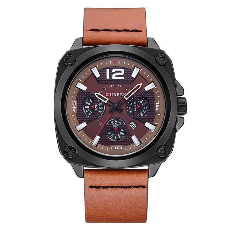 curren-mens-watch-casual-sports-wristwatch-genuine-leather-strap-male-clock-waterproof-date-quartz-hodinky-masculino