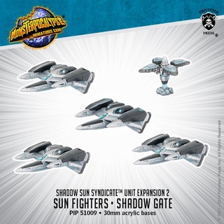 🔥มีของพร้อมส่ง🔥 Privateer Press Monsterpocalypse Shadow Sun Syndicate Unit: Sun Fighter & Shadow Gate 51009