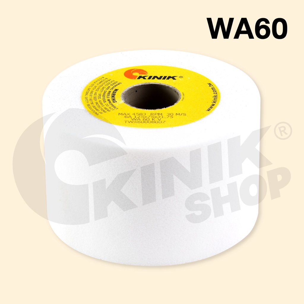 [1 ก้อน] KINIK หินเจียรถ้วย6A ขนาด5นิ้ว (125x75x31.75mm.) เบอร์ #WA46 # ...