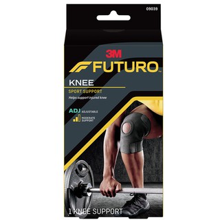 Futuro Sport Adjustable Knee Support พยุงหัวเข่า ฟูทูโร่ ชนิดปรับกระชับได้ สีดำ