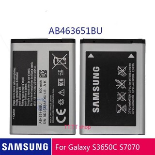 แบตเตอรี่ สำหรับ Samsung L700 W559 S5620I S5630C S5560C S5610 C3370 C3200 C3322 C3518 J808 F339 S5296 L708E AB463651BU