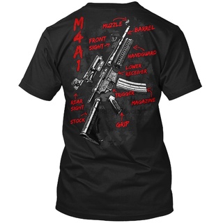 [S-5XL] เสื้อยืด พิมพ์ลาย M4A1 Schematic สไตล์คลาสสิก สําหรับผู้ชาย