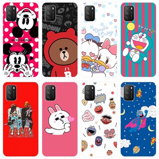 เคสสำหรับ Xiaomi Poco M3 เคส Soft TPU Phone Case Back Cover Xiaomi Poco M3 PocoM3 เคสซิลิโคน กรณี Cute