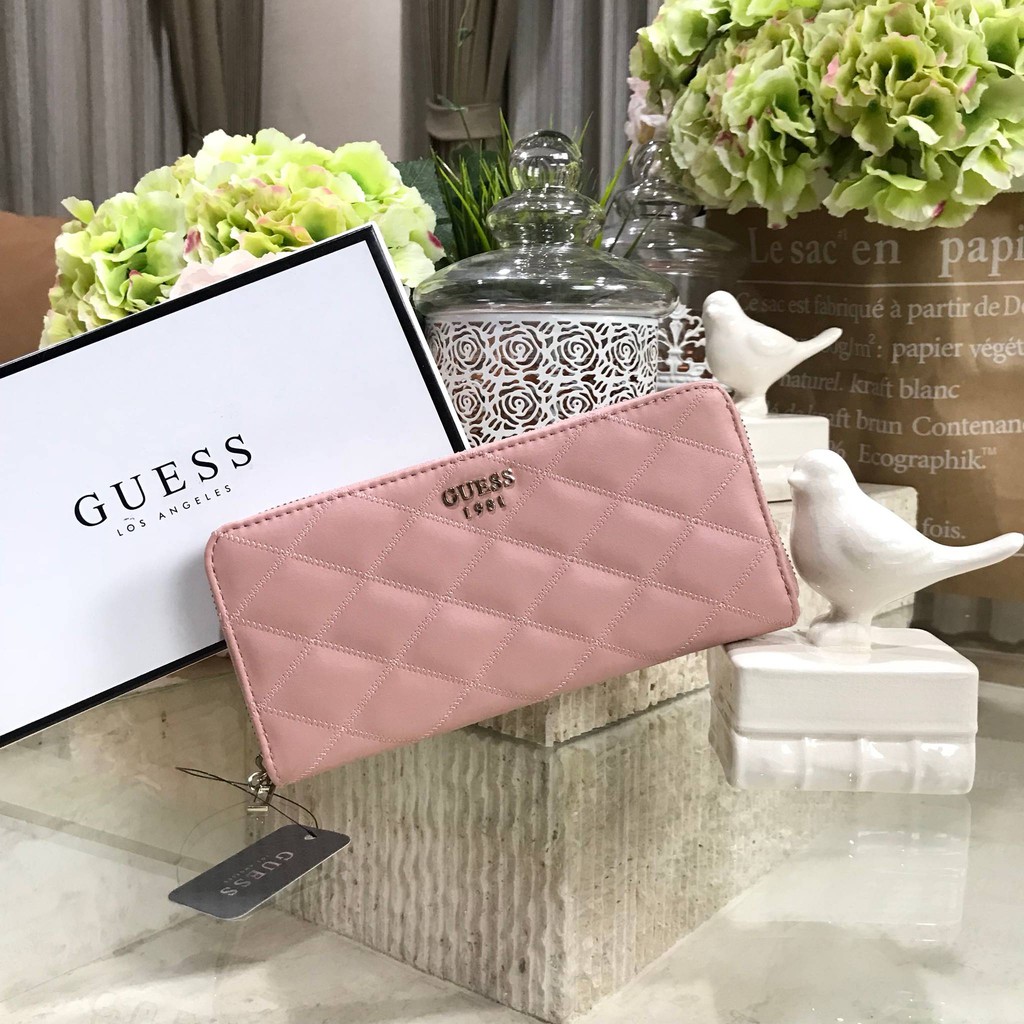 guess-factory-womens-long-wallet-กระเป๋าสตางค์ใบยาวรุ่นแนะนำหนังนิ่มสวยเดินเส้นลายตาราง