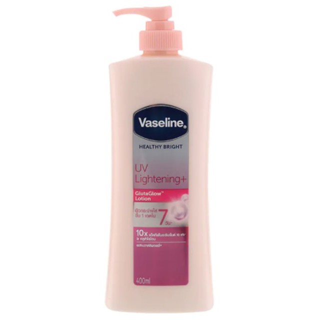 วาสลีน-โลชั่น-เฮลธี้-ไวท์-ยูวี-ไลท์เทนนิ่ง-vaseline-lotion-healthy-bright-uv-lightening-400-ml