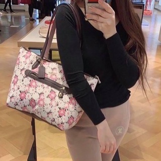 🎀 (สด-ผ่อน) กระเป๋า ลายดอก Coach 89473 Taylor Tote With Daisy Print