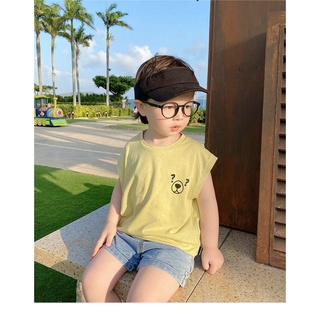 [Babycat] พร้อมส่ง ขายดี เสื้อยืดแขนกุด ผ้าฝ้าย แบบบาง ขนาดเล็ก สไตล์เกาหลี ญี่ปุ่น แฟชั่นฤดูร้อน สําหรับเด็กผู้ชาย 2022