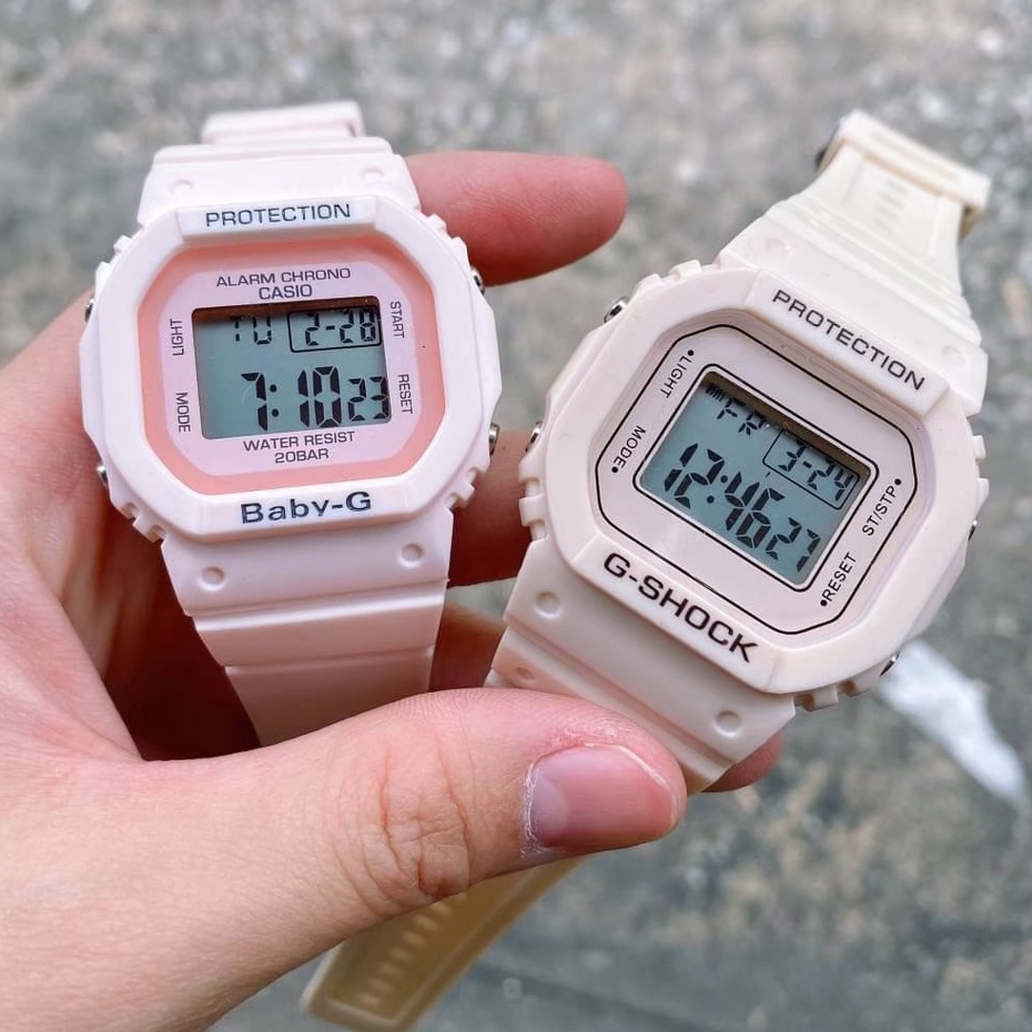 นาฬิกาข้อมือ-casio-นาฬิกา-casio-นาฬิกาคู่รัก-รุ่นยักษ์เล็ก-ระบบดิจิตอล-พร้อมกล่องหัวใจ