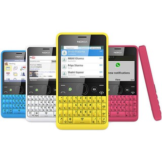 ชุดโทรศัพท์มือถือ ปลดล็อค GSM ของแท้ แบบเต็ม สําหรับ Nokia Asha 210 Original Full Set