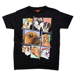เสื้อยืด แขนสั้น แชปเตอร์วัน สเก๊ตบุ๊ค ลาย หมาเงิบ โอ้มายด๊อก ผ้านิ่ม / Oh! My Dog Chapter One Sketchbook Soft T-Shirt