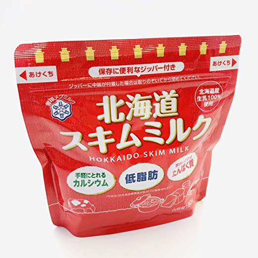 ภาพหน้าปกสินค้าHokkaido Skim milk 180G นมผง ฮอกไกโด Hokkaido skim milk ขนาด 180 กรัม นำเข้าจากญี่ปุ่น