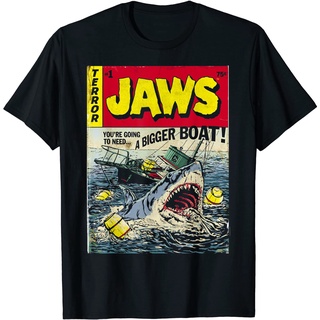 เสื้อยืดโอเวอร์ไซส์เสื้อเชิ้ต ลายการ์ตูน Jaws Pulp AttackS-3XL