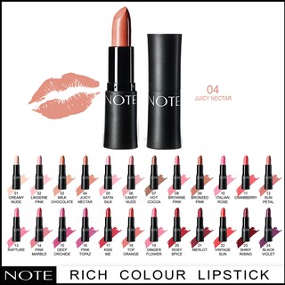 NOTE COSMETICS ULTRA RICH COLOR LIPSTICK 04 JUICY NECTAR