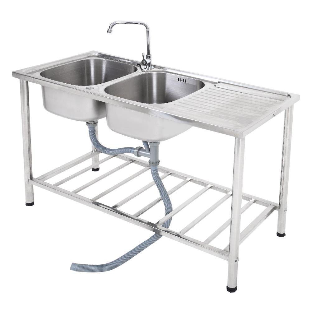 sink-stand-freestanding-sink-2b1d-tecnoplus-tt-120-stainless-steel-sink-device-kitchen-equipment-อ่างล้างจานขาตั้ง-ซิงค์