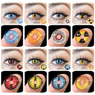 Eyeshare คอนแทคเลนส์ 14.5 มม. 1 คู่สําหรับแต่งคอสเพลย์อะนิเมะ