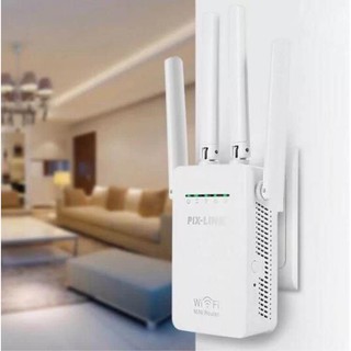 cherry ตัวรับสัญญาณ WiFi PIXLINK WR09 WiFi Repeater Wireless Router ตัวดูดเพิ่มความแรงสัญญาณไวเลส 300Mbps
