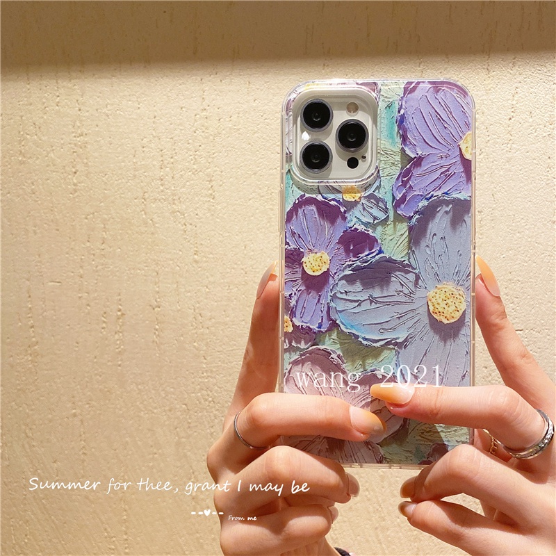 new-casing-เคส-realme-c31-c35-narzo-50a-prime-narzo-50-realme-9-pro-plus-9pro-2022-phone-case-colorful-flowers-vintage-painting-transparent-silicone-soft-case-เคสโทรศัพท