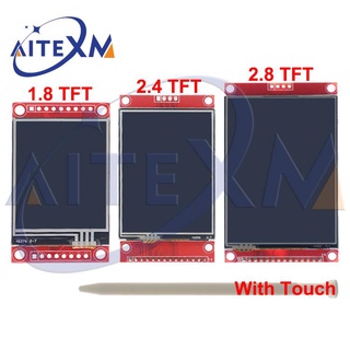 โมดูลหน้าจอสี LCD 1.8 2.4 2.8 3.5 นิ้ว TFT พร้อมไดร์ฟ IC อินเตอร์เฟซ SPI 128*128 240*320 สําหรับ Arduino