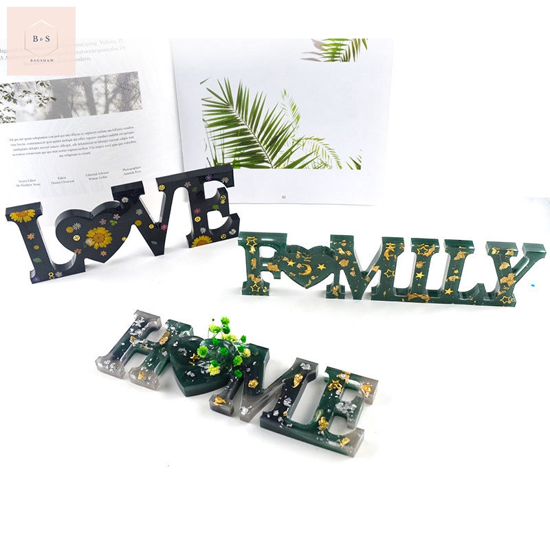 large-love-home-family-letter-resin-casting-mold-silicone-making-epoxy-mould