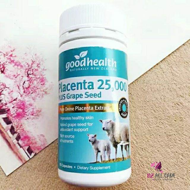 พร้อมส่ง-สินค้าใหม่ปี-2022-รกแกะเม็ด-สารสกัดเมล็ดองุ่น-good-health-sheep-placenta-plus-grape-seed-นิวซีแลนด์-goodhealth