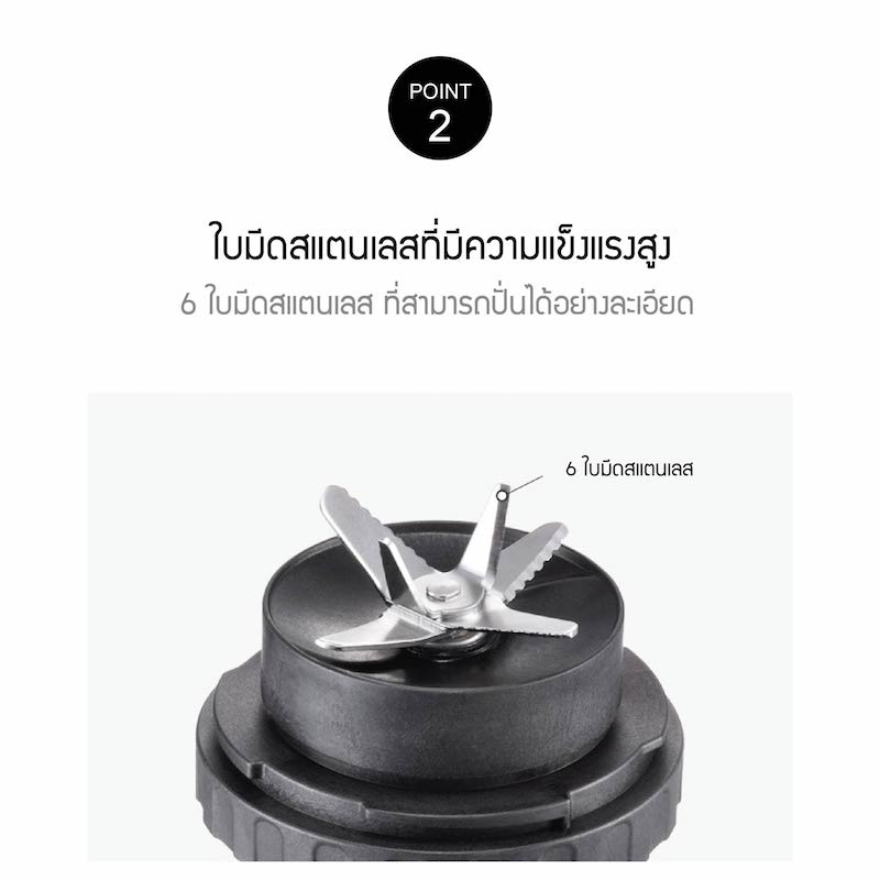 มุมมองเพิ่มเติมของสินค้า LocknLock เครื่องปั่นความเร็วสูง Ultra High Speed Blender ความจุ 1.75 L. รุ่น EJM676BLK