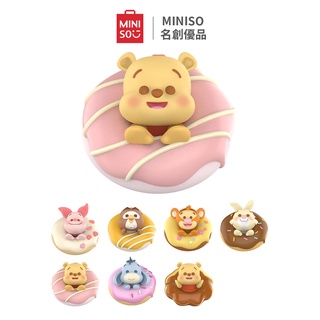 สินค้า MINISO กล่องสุ่ม กล่องสุ่มโมเดล Winnie the Pooh Collection Doughnut Figure Blind Box ลิขสิทธิ์แท้