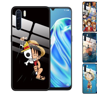 ภาพหน้าปกสินค้าRealme C11 C12 C15 Realme5 5i 5S 6 X2 Pro XT Realme 7 6 Pro X50 กรณีโทรศัพท์กระจก ปกโทรศัพท์ Phone Case One Piece Luffy Tempered Glass Cover Anti-Scratch ที่เกี่ยวข้อง
