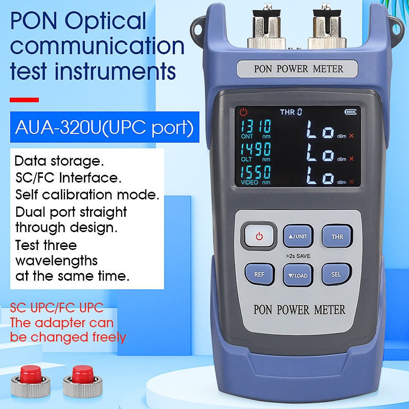 aua-320u-aua-320a-handheld-pon-optical-power-meter-on-line-test-of-pon-optical-power-for-high-precision-pon-network-detection