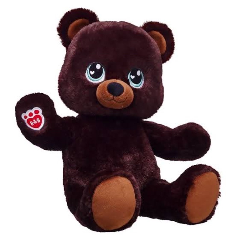 ตุ๊กตาหมี-บิ้วอะแบร์-สีน้ำตาลเข้ม-ของขวัญวาเลนไทน์-valentine-build-a-bear-workshop-สินค้ามือสองสภาพใหม่จากอเมริกา
