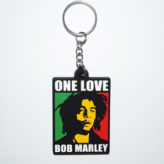 พวงกุญแจยาง Bob Marley บ๊อบ มาเล่