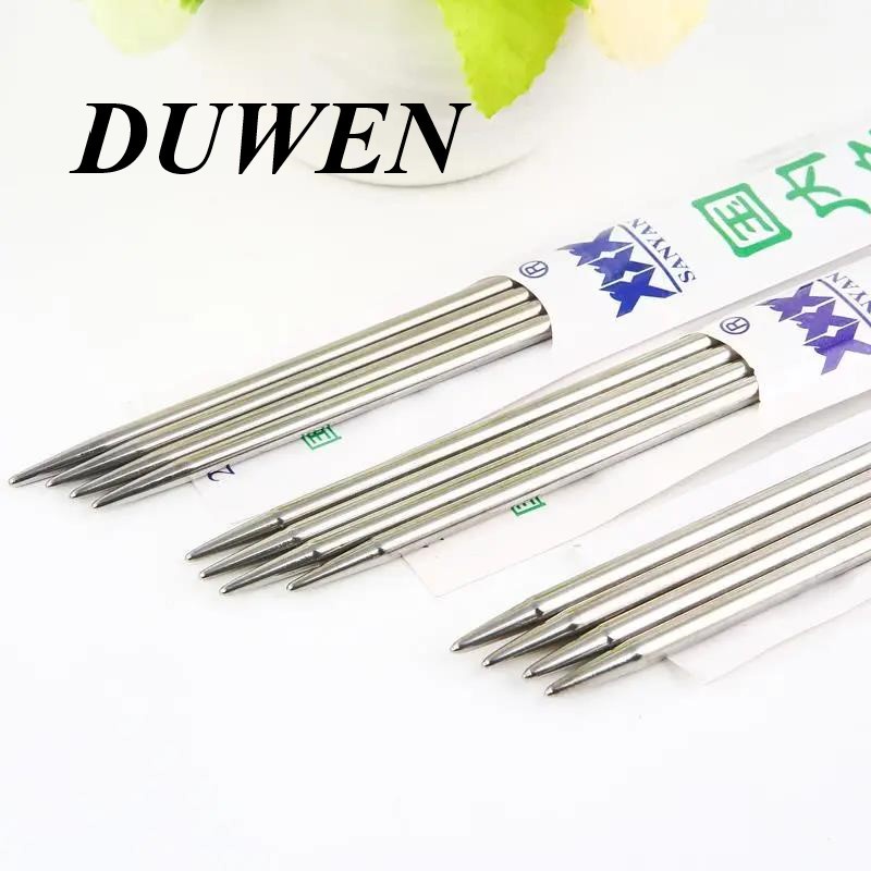 duwen-4-ชิ้น-เซ็ตเข็มถักสแตนเลส-36-ซม-25-ซม-double-pointed-เข็มถักโครเชต์เสื้อกันหนาวเข็มสำหรับผ้าพันคอ-diy-ถักเครื่อ