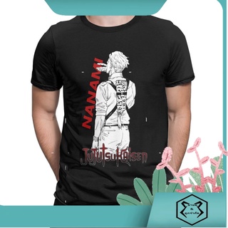 เสื้อยืดแขนสั้น คอกลม พิมพ์ลาย Nanami Kento Jujutsu Kaisen สไตล์คลาสสิก สําหรับผู้ชาย