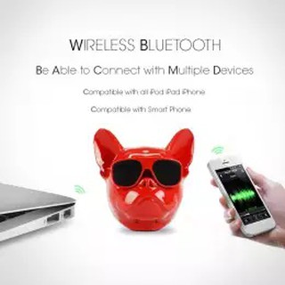 SALEup Bluetooth speaker ลำโพงบลูทูธ หมาบลูด็อก ระบบเสียงแบบ HIFI ให้เสียงนุ่ม