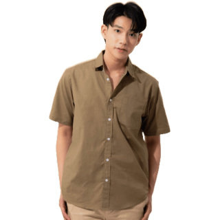 [M-XL] เสื้อเชิ้ตคอปกแขนสั้น 14 สี REGULAR FIT SHIRT ผ้าออกฟอร์ด COTTON 100% เสื้อใส่ทำงาน