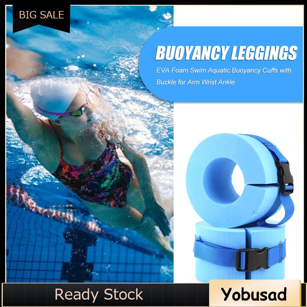 ภาพสินค้า2x Foam Aquatic Cuffs Swimming Leggings Water Exercise Aerobics Float Ring จากร้าน yobusad.th บน Shopee ภาพที่ 2
