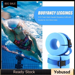 ภาพขนาดย่อของภาพหน้าปกสินค้า2x Foam Aquatic Cuffs Swimming Leggings Water Exercise Aerobics Float Ring จากร้าน yobusad.th บน Shopee ภาพที่ 2