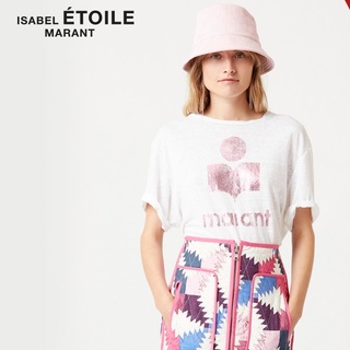 เสื้อยืดผู้ชายIsabel MARANT ETOILE เสื้อยืดลําลอง แขนสั้น พิมพ์ลาย เรียบง่าย เหมาะกับฤดูใบไม้ผลิ สําหรับผู้หญิง#เสื้อยืด