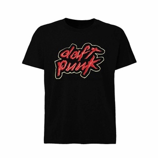 เสื้อยืดสีขาวเสื้อยืด พิมพ์ลายโลโก้ ATWORK DAFT PUNK ไซซ์ใหม่S-4XL