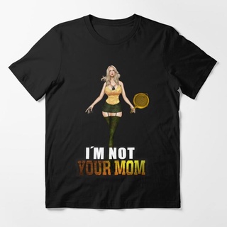 เสื้อยืดอินเทรนด์ผู้ชายอินเทรนด์ผู้หญิงเสื้อยืด พิมพ์ลาย Iam Not Your Mom แบบกําหนดเอง สําหรับเด็กผู้หญิงS-3XL