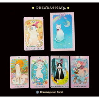 Dreaming Cat Tarot ไพ่แมวน่ารักสไตล์ญี่ปุ่น ไพ่ยิปซีแท้ลดราคา ไพ่ยิปซี ไพ่ทาโร่ต์ ไพ่ออราเคิล Tarot Oracle Card Deck