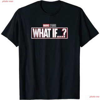 สไปเดอร์แมน เสื้อคู่ เสื้อยืดSpider-Man Marvel What If...? Logo T-Shirt couplef&gt;rเสื้อยืดอินเทรนด์
